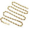 Solid Rope Chain Necklace 14K Gold 23.5 Length full