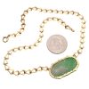 Victorian Era Carved Jade Necklace 14K Gold back