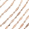 Victorian Muff Guard Necklace 14K Rose Gold 71 Length close up