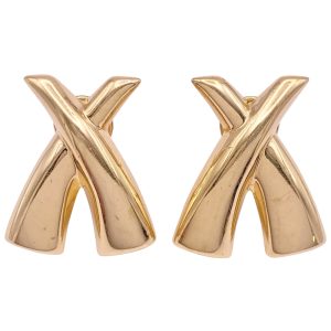 X Kiss Statement Earrings 14K Gold