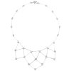 0.64ctw Diamond Geometric Bib Necklace 14K White Gold