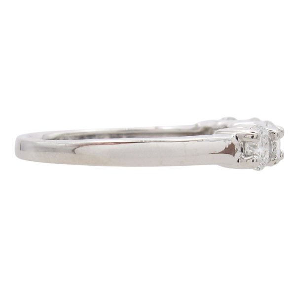 1.0ctw Diamond Band 5-Stone Ring 14K White Gold side