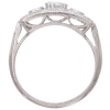 1.21ctw Three-Stone Diamond Art Deco Ring Platinum profile (1)