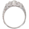 1.86ctw Diamond Edwardian Navette Ring 18K White Gold Profile