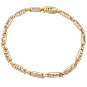 1.92ctw Channel Set Diamond Bracelet 14K Gold