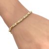 1.92ctw Channel Set Diamond Bracelet 14K Gold worn