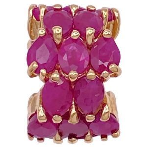 10.0ctw Natural Ruby Pendant 14K Gold