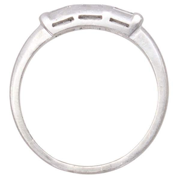 .18ctw Diamond Baguette Art Deco Band Platinum Profile