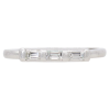 .18ctw Diamond Baguette Art Deco Band Ring Platinum Front View