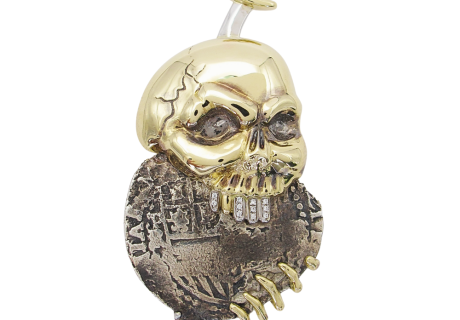 2 Reale Atocha Shipwreck Coin Gold Skull Bezel