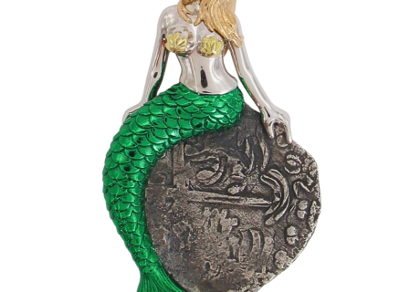 4 Reale Atocha Shipwreck Coin Gold Mermaid Bezel