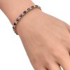 8.88ctw Sapphire Line Bracelet 14K Yellow Gold worn