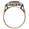 .98ctw Toi et Moi Diamond Edwardian Ring 14K Yellow Gold & Platinum Profile