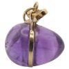 Amethyst Easter Egg Charm with Bow 14K Gold side