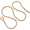 Cable Link Watch Chain 14k, Choker Necklace Overall