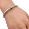 David Yurman Multi-Gem Renaissance Bracelet 14K Gold & Sterling Silver worn