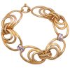Fashion Link Bracelet 14K Two-Tone Gold