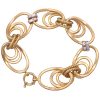 Fashion Link Bracelet 14K Two-Tone Gold back