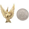 Flying Dove Pendant 18K Gold size