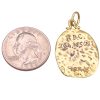 Handcrafted Scorpio Zodiac Pendant 18K Gold back
