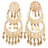 Long Chandelier Dangle Earrings 14K Gold