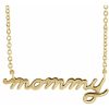 Mommy Station Necklace 14k Gold