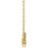 Mrs Diamond Station Necklace 14k Gold Profile