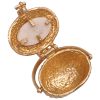 Nantucket Basket Moving Pendant Charm 14K Gold open
