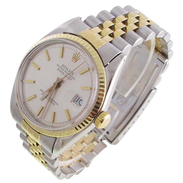 Pre-Owned Vintage Rolex Datejust (1972) Two Tone Model 1601 Left
