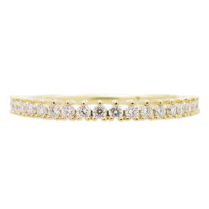 Three Prong Thin Diamond Wedding Band Stack .19 ctw