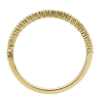 Three Prong Thin Diamond Wedding Band Stack .19 ctw Profile