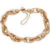 Victorian Floral Oval Link Bracelet 14K Gold