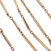 Victorian Watch Chain Necklace 10K Gold 14 Length links