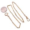 Victorian Watch Chain Necklace 10K Gold 14 Length size