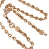 Victorian Watch Chain Necklace 10K Gold charms
