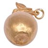 Vintage Apple Charm 14K Gold Three-Dimensional bottom
