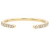 0.07ctw Diamond Petite Open Band Ring 14K Yellow