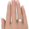 0.07ctw Diamond Petite Open Band Ring 14K Yellow or White Gold styled