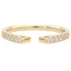 0.13ctw Diamond Open Cathedral Band Ring 14K Yellow Gold