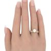 0.13ctw Diamond Open Cathedral Band Ring 14K Yellow or White Gold styled