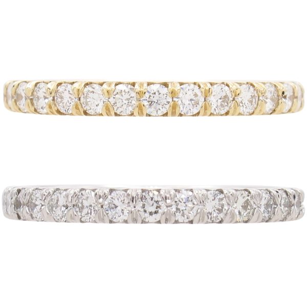0.46ctw Diamond French Pave Band Ring in 14K Yellow or White Gold