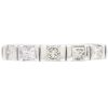 0.47ctw Princess Cut Diamond Band Ring 18K White Gold