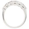 0.47ctw Princess Cut Diamond Band Ring 18K White Gold profile