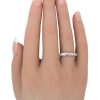 0.47ctw Princess Cut Diamond Band Ring 18K White Gold styled