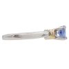 0.66ct Tanzanite Solitaire Ring 14K Two-Tone Gold side