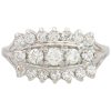0.78ctw Diamond Three-Row Band Ring 14K White Gold