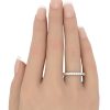 0.81ctw Diamond Eternity Band Ring 14K White Gold worn