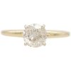 1.0ct Diamond Solitaire Engagement Ring 14K Two-Tone Gold