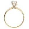 1.0ct Diamond Solitaire Engagement Ring 14K Two-Tone Gold profile