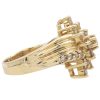 1.11ctw Champagne Diamond Waterfall Ring 14K Gold side